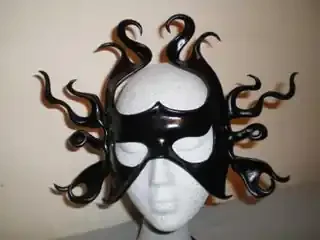 Leder Maske – Medusa