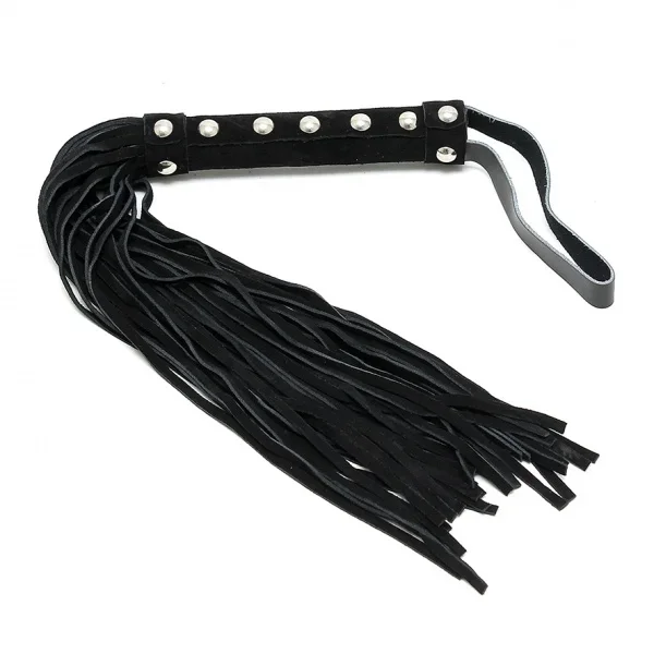Leder Peitsche m. 18 Riemen