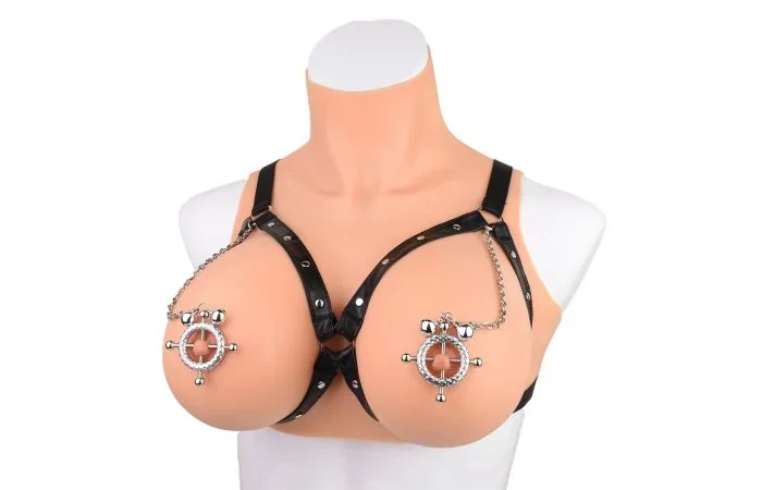 LederHarness mit Nippelklemmen – Kreis
