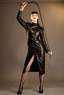 Lederkleid Lang Opressor