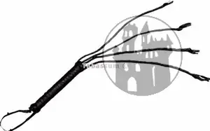 Lederpeitsche – 60cm mit 4 riemen