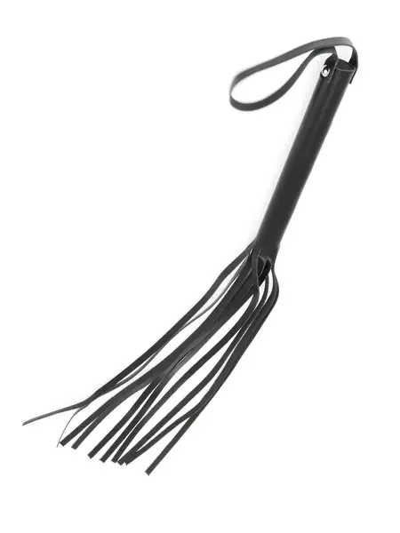 Lederpeitsche mit 8 Riemen (S), schwarz