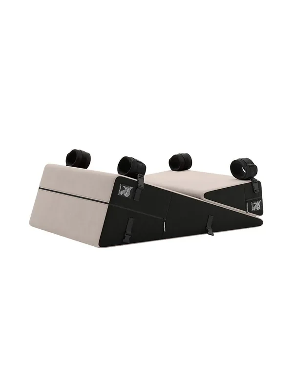 Liberator Bondage Wedge/Ramp Combo Liebeskissen-Set mit Handfesseln, weiß