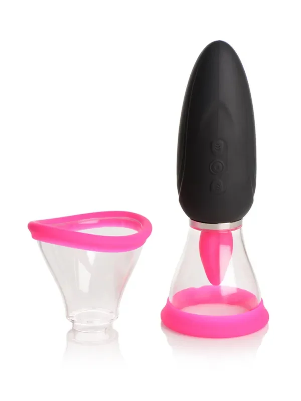 Lickgasm Mini 10X Licking & Sucking Stimulator, schwarz/pink