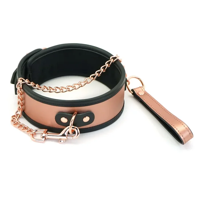Liebe Seele Rose Gold Memory Halsband mit Leine