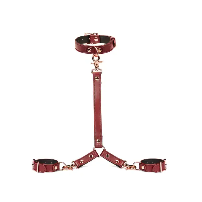 LIEBE SEELE WINE RED Harnais Menottes