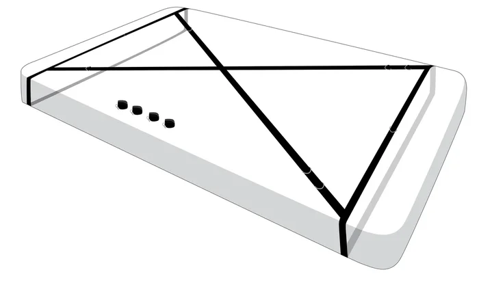 Link-Set Unterwerfung für das Bett