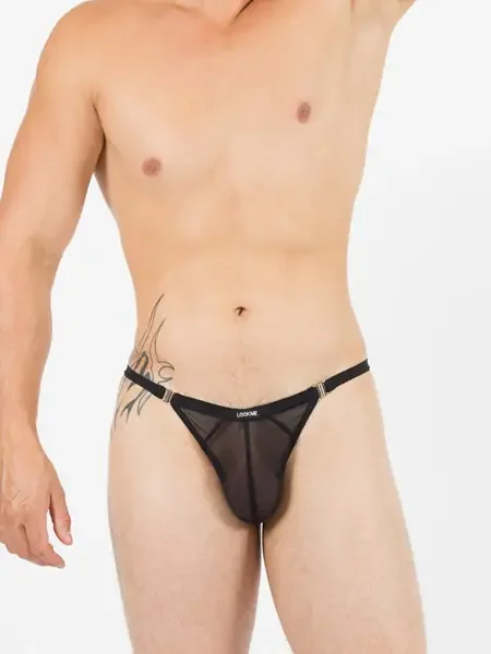 Look Me Malibu II Stripper-String, schwarz