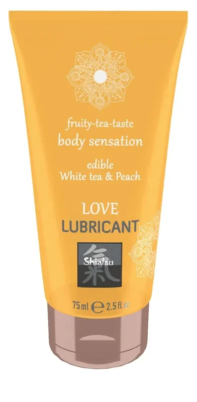 Love Gleitgel essbar – Weißer Tee und Pfirsich