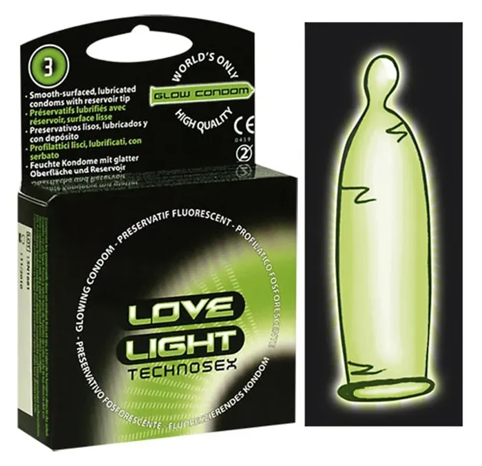 Love Light Leuchtkondom 3er