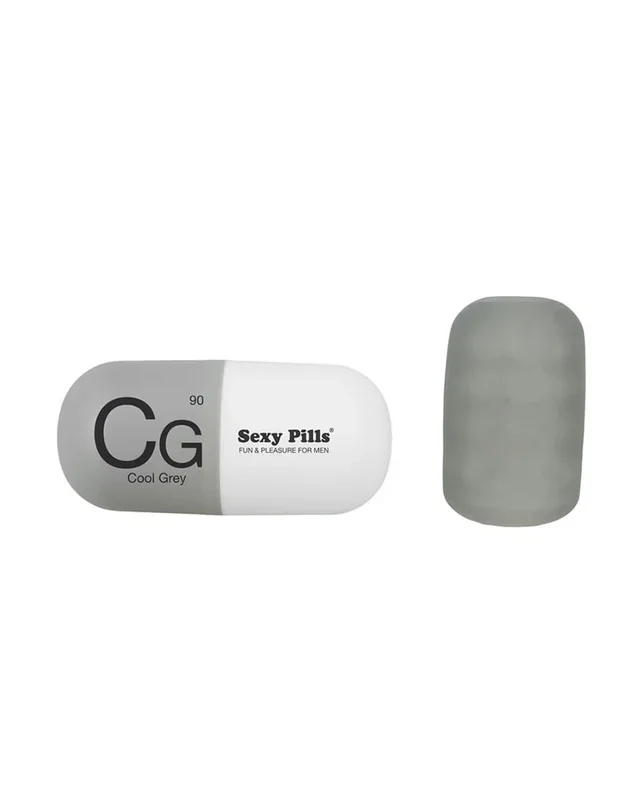Love to Love Sexy Pills Cool Grey – Masturbator-Set
