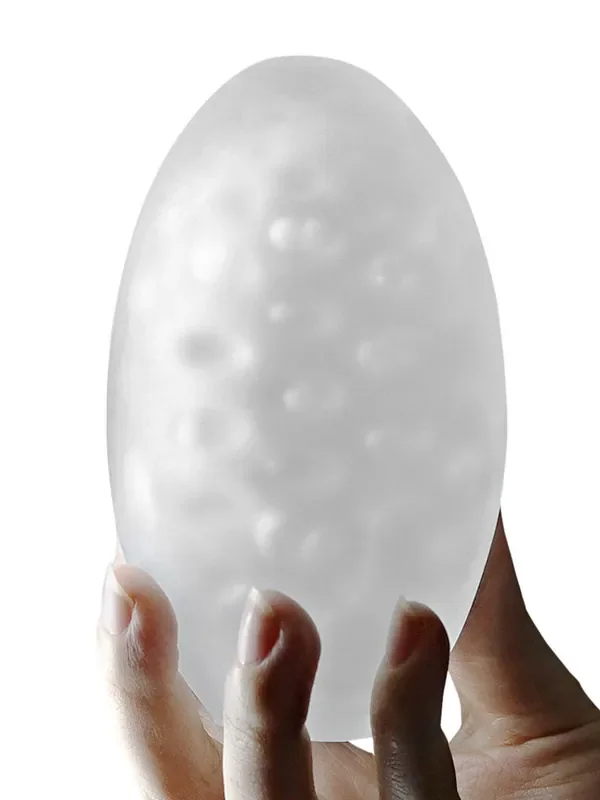 LOVE TOY Giant Egg Red Masturbator, transparent