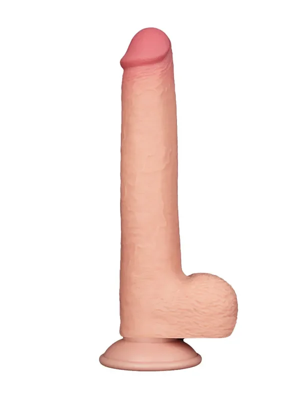LOVE TOY Sliding Skin 10 Dildo (22 cm), hautton hell