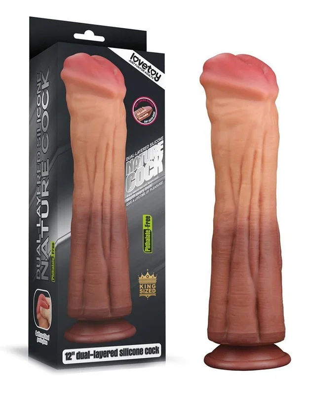 LoveToy Dildo mit Adern – Realistischer Dildo 30 cm Ø7,5 cm