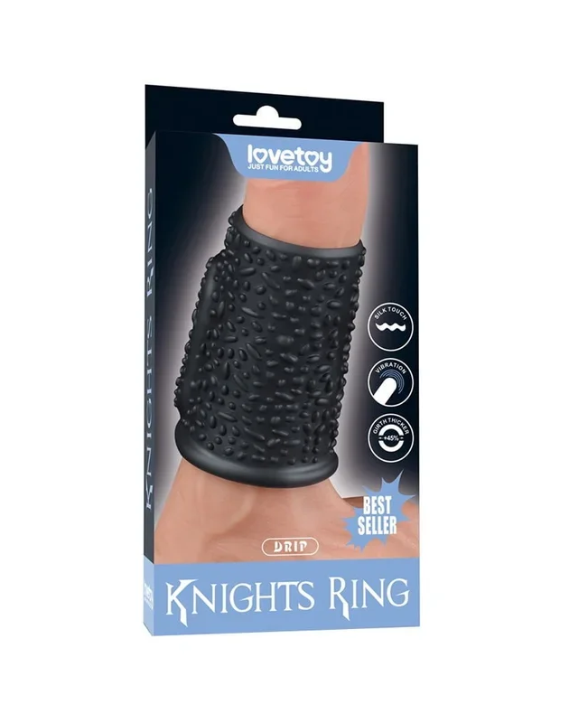 LoveToy Drip Knights Ring – Penisring Ø3,6 cm mit Vibration