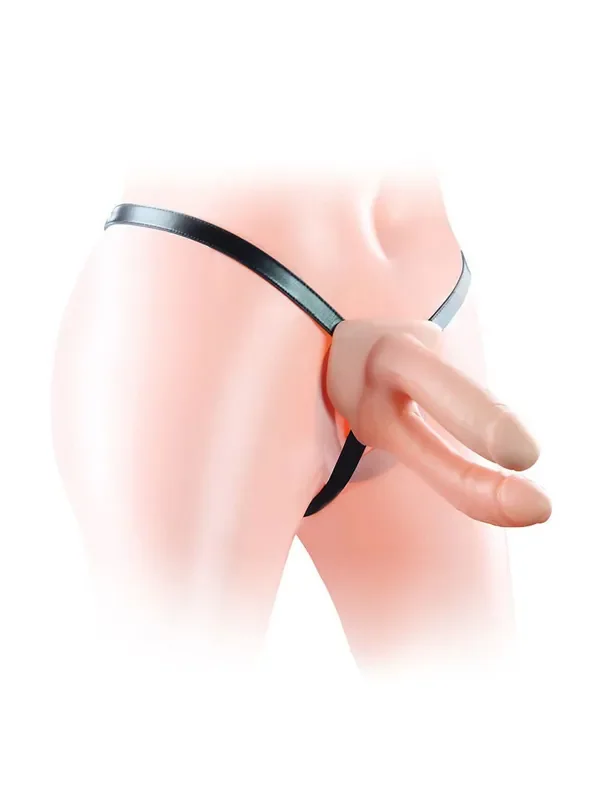 LoveToy Unisex Hollow Doppel-Strap-On, hautfarben