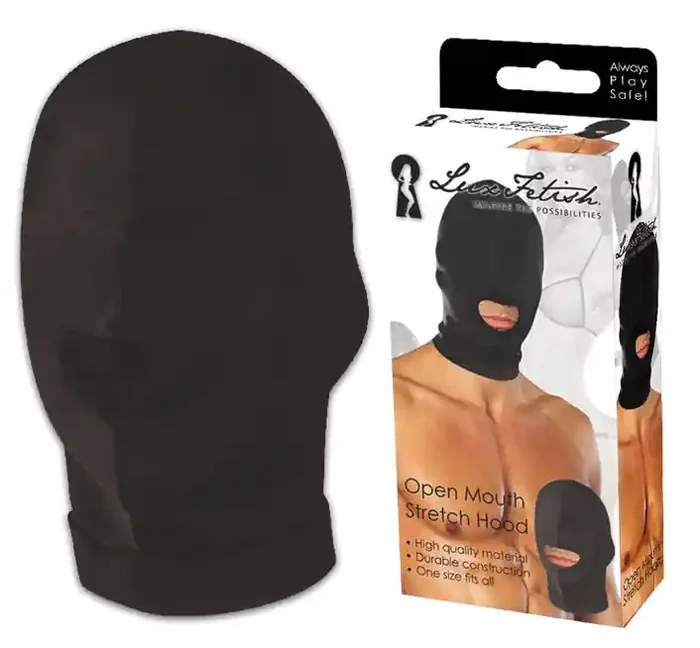 LUX FETISH Offener Mund Stretch Haube