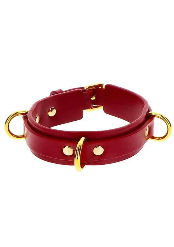 Luxus-Halsband mit D-Ringen