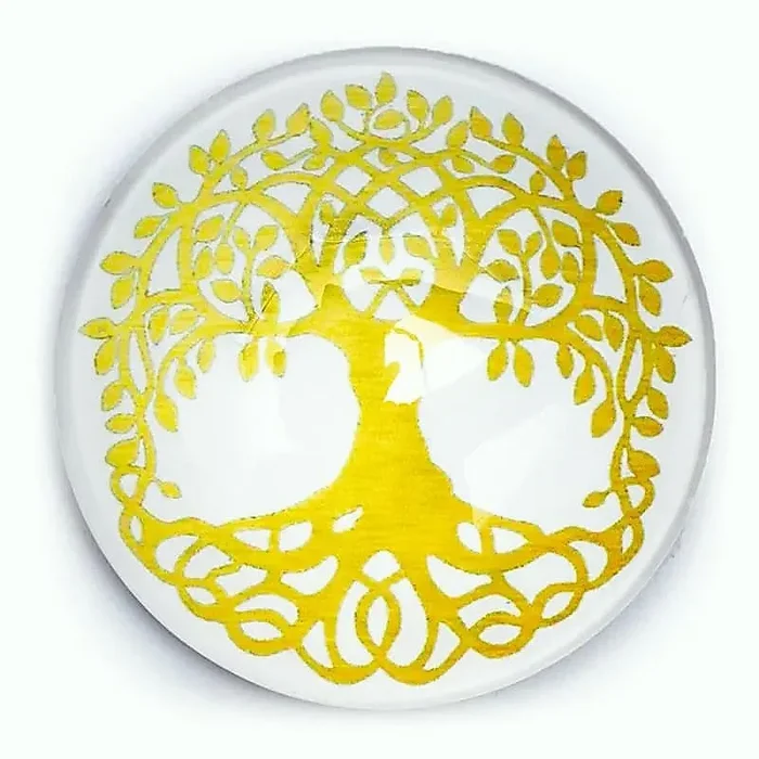 Magnet – Baum des Lebens – goldfarben 4cm