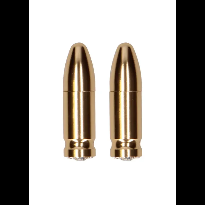 Magnetische Nippelklammern Diamond Bullet – Gold
