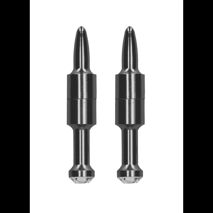Magnetische Nippelklammern Diamond Pin – Grau