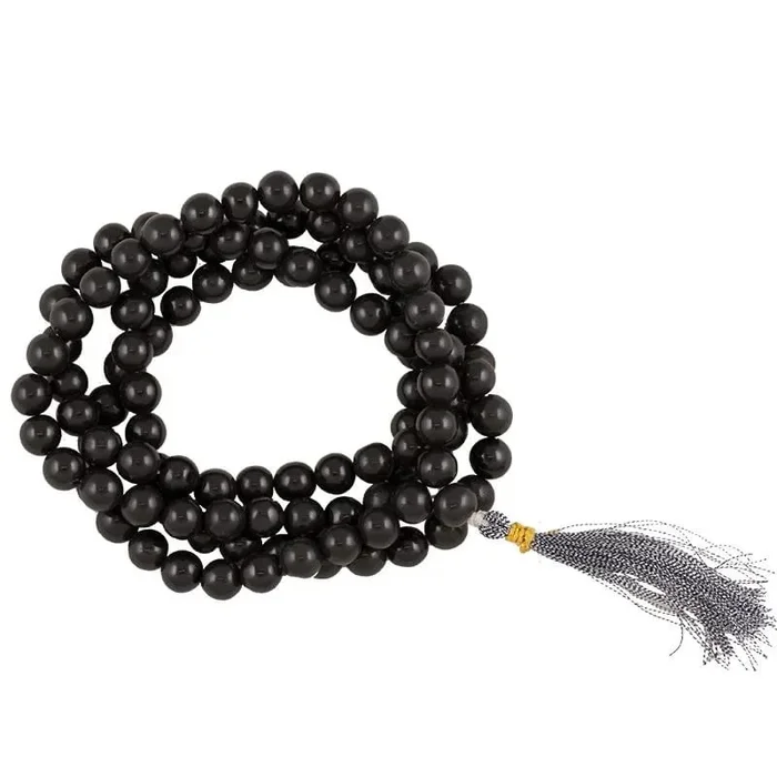 Mala Schwarzer Achat – mit Quaste