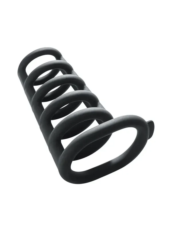 Malesation Cage Ring Penisringkäfig mit Hodenschlaufe, schwarz