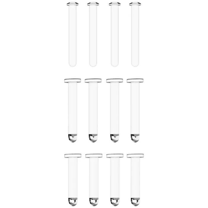 ManCage Ersatz-Pin-Set 12-tlg Durchsichtig
