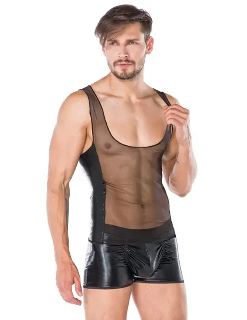 Männer-Set aus dehnbarem Tüll