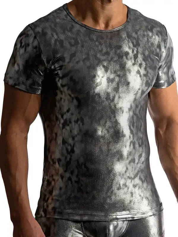 MANSTORE M2420 Casual T-Shirt, silber