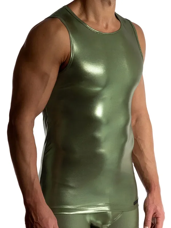 MANSTORE M2509 Slim Tank, olive