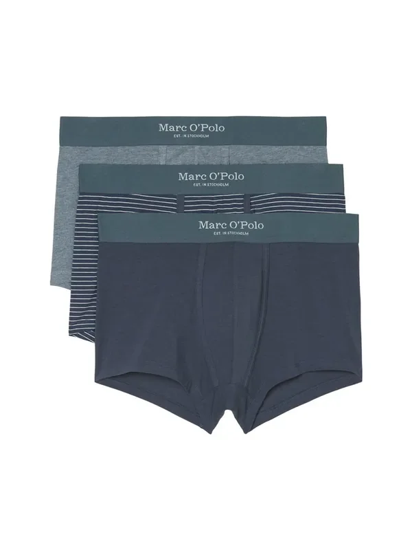 Marc O´Polo Essentials Trunk 3er Pack, blue melange