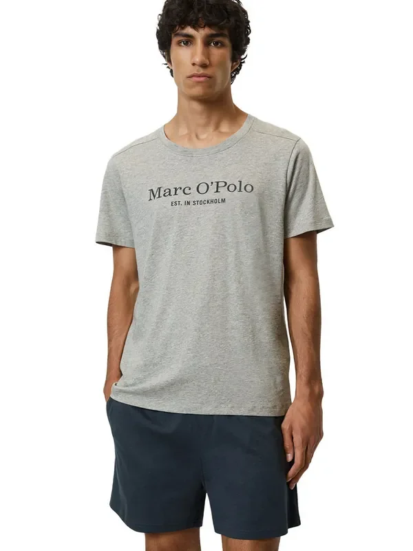 Marc O´Polo Mix & Match Cotton Lounge-Set, grau/navy
