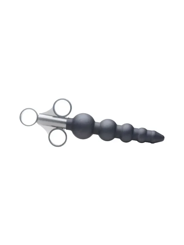 Master Series Beaded Shooter Gleitgel-Applikator, schwarz
