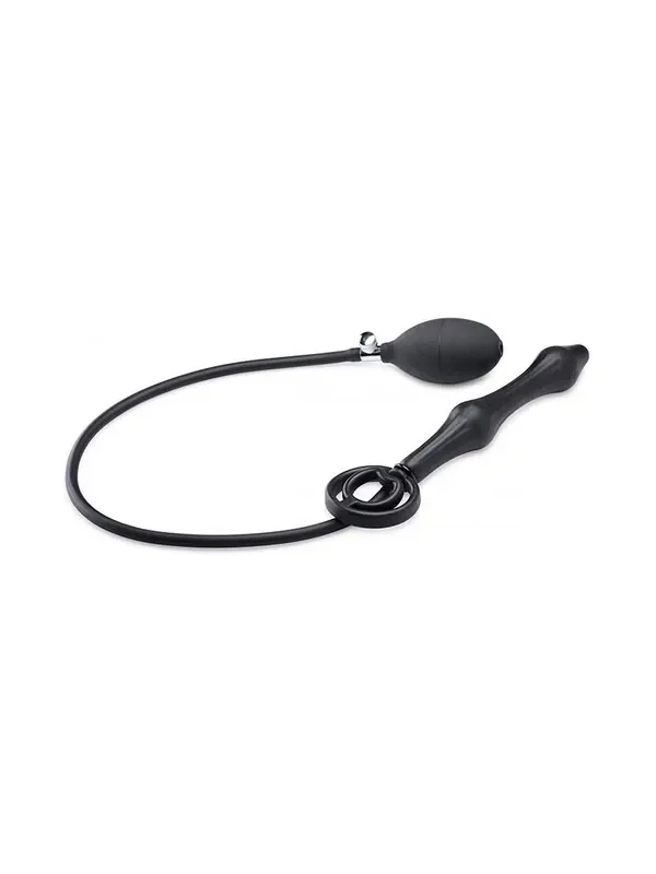 Master Series Devil‘s Rattle Aufblasbarer Analplug, schwarz