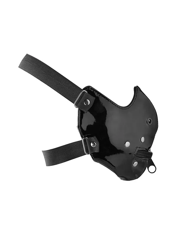 Master Series Lektor Zipper Mouth Muzzle Maulkorb, schwarz