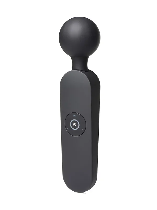 Master Series Thunder Wand Heating Wandvibrator, schwarz