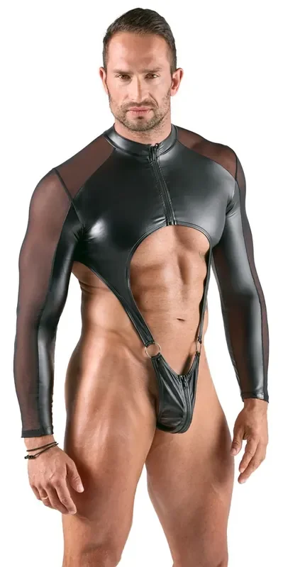 Mattlook Herren Body mit Netzeinsätzen