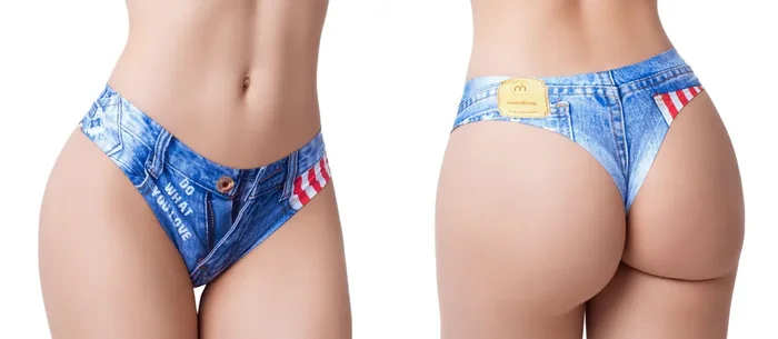 Memème JEANS AMERICAN FLAG Tanga