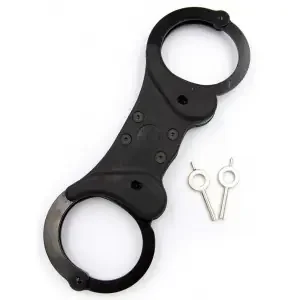 Metal Handcuffs Lock Rigid Black