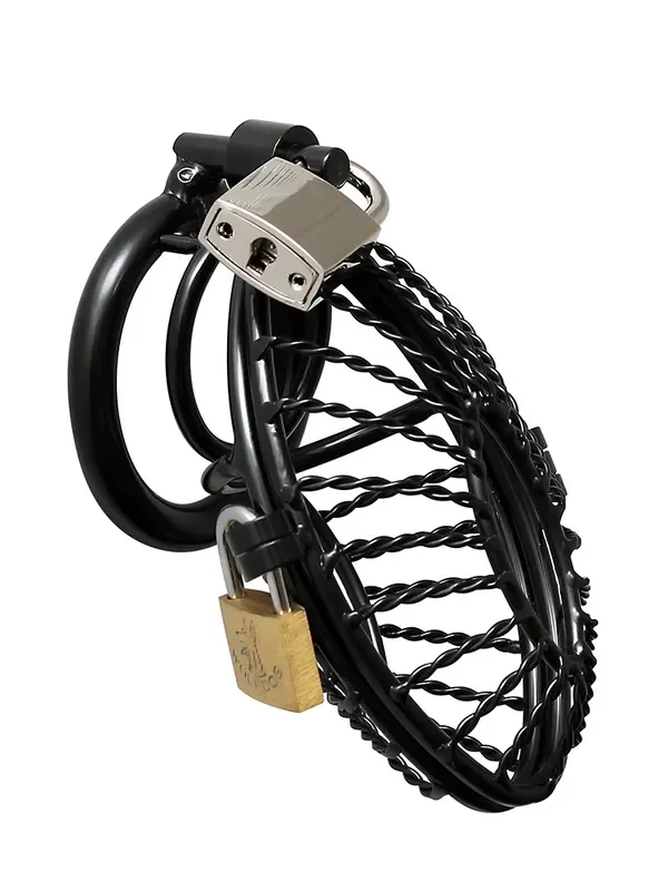 Metal Male Chastity Device Metall Penis-Keuschheitskäfig, schwarz