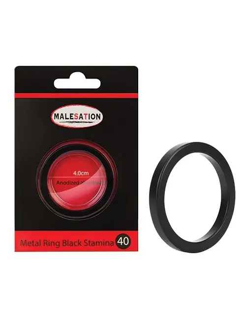 Metal Ring schwarz Stamina 40