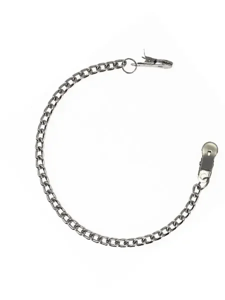 Metall-Nippelklemmen klein mit Kette