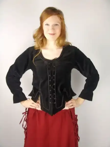 Miederjacke mit Gummibund an den Ärmeln