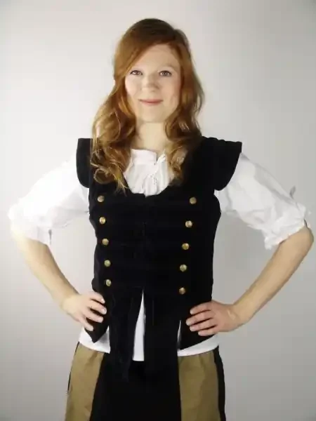 Miederweste im Uniformstil