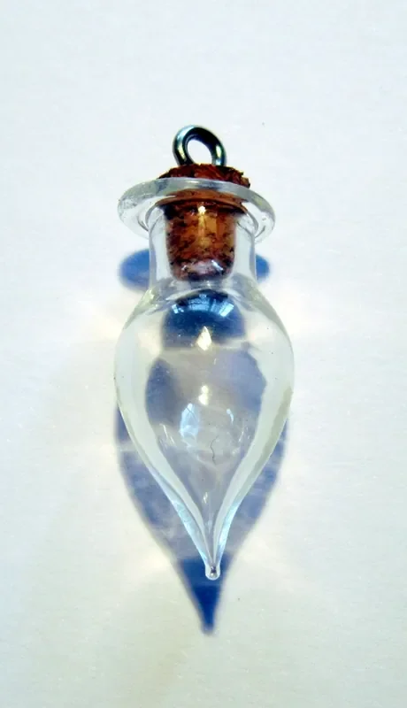 Mini Elixierflasche mit Korken und Öse