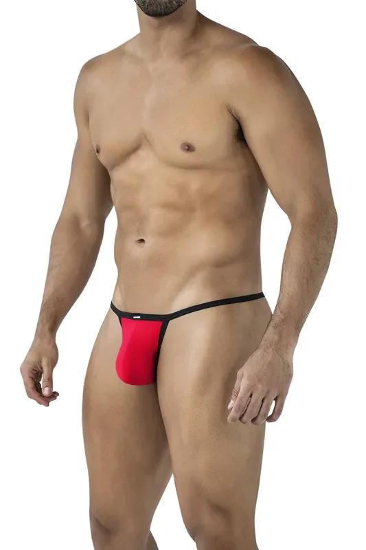 Mini-Tanga aus weicher Mikrofaser – Scharlachrot