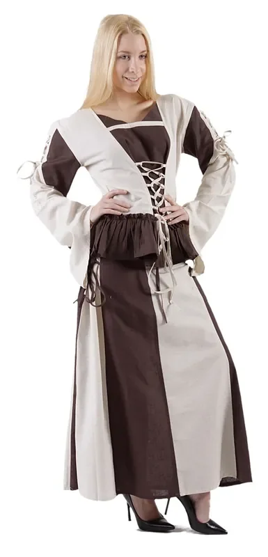 Mittelalter Bluse mit Rüschenbesatz