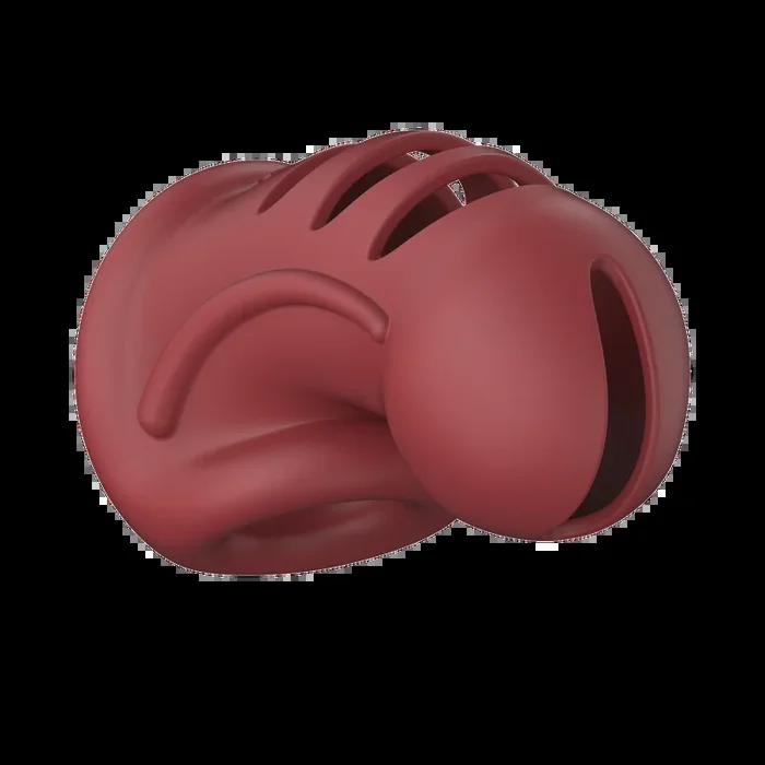 Model 28 – Ultra Soft Silicone Chastity Cage – Red