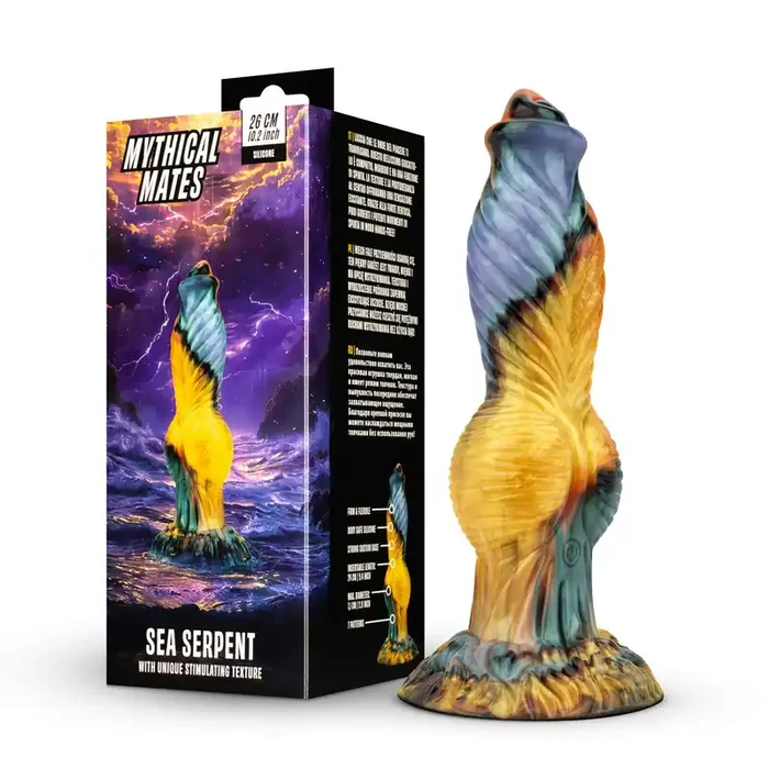 Mythical Mates – Sea Serpent Dildo mit Stoßfunktion – 26 cm